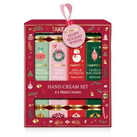 TAKE TIME Darčekový set 2026 Hand Cream krémy na ruky, rôzne vône 4x30 ml 1x1 set