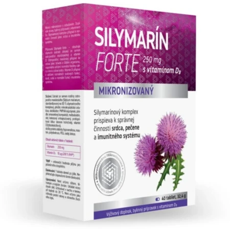 NATURPRODUKT Silymarin forte 4 pečeň + imunita 40 tabliet