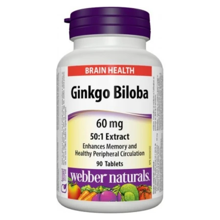 WEBBER NATURALS Ginkgo biloba 60 mg 150 tabliet