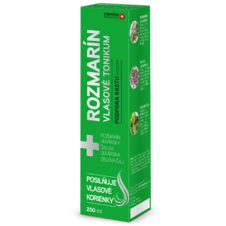 CEMIO Rozmarín vlasové tonikum podpora rastu vlasov 250 ml