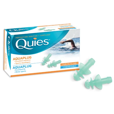 QUIES Aquaplug chrániče sluchu do vody 1 x 2 ks