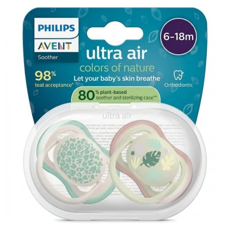 PHILIPS AVENT Cumlík ultra air 6-18m neutral na utišovanie farby prírody SCF087/17 1 x 2 ks
