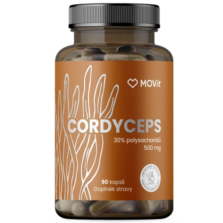 MOVit Cordyceps 30% polysacharidov 500 mg 90 kapsúl