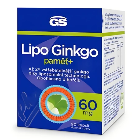 GS Lipo ginkgo pamäť+ 60 mg 90 kapsúl