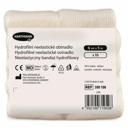 Ovínadlo hydrofilné neelastické nesterilné 6 cm x 5 m 1 x 10 ks