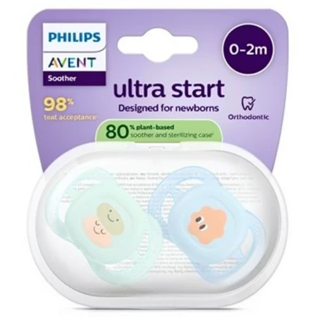 PHILIPS AVENT Cumlík ultra start 0-2m pre chlapca na utišovanie SCF075/14 1 x 2 ks