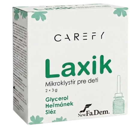 CAREFY Laxík mikroklystír pre deti 2 x 3 g