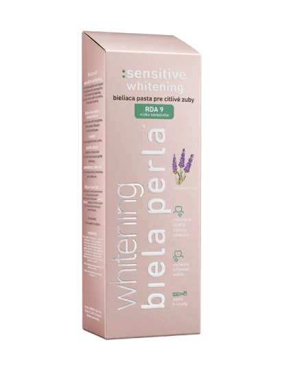 BIELA PERLA Sensitive whitening zubná pasta s levanduľou 75 ml