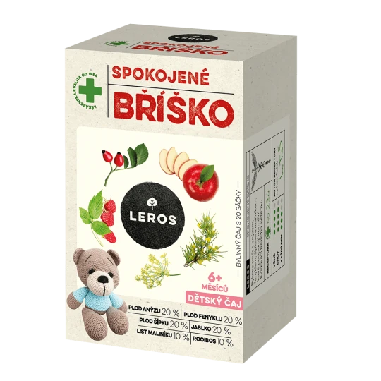 LEROS Detský čaj spokojné bruško 20 x 2 g