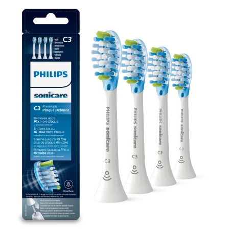 PHILIPS SONICARE C3 premium plaque defense white náhradné hlavice HX9044/17 4 ks