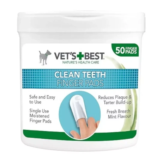 VET´S BEST Clean teeth finger pads 50 ks