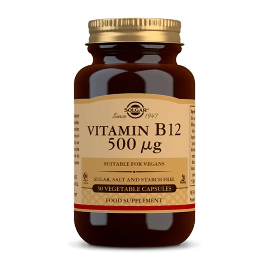 SOLGAR Vitamín B12 500 µg 50 kapsúl