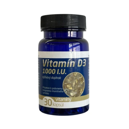 INCA COLLAGEN Vitamín D3 1000 I.U. 30 kapsúl 1 x 1 ks
