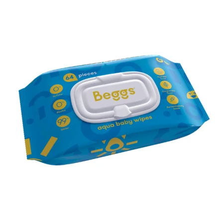 BEGGS Vlhčené obrúsky 64 ks