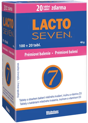 VITABALANS Lactoseven 100 + 20 tabliet ZADARMO