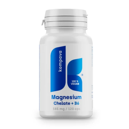 KOMPAVA Magnezium chelat + B6 120 kapsúl
