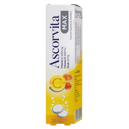 ASCORVITA Max 20 šumivých tabliet
