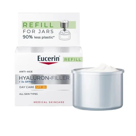 EUCERIN Hyaluron-filler+3xeffect SPF 30 Denný krém náhradná náplň 50 ml