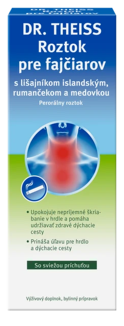 DR. THEISS Roztok pre fajčiarov 250 ml