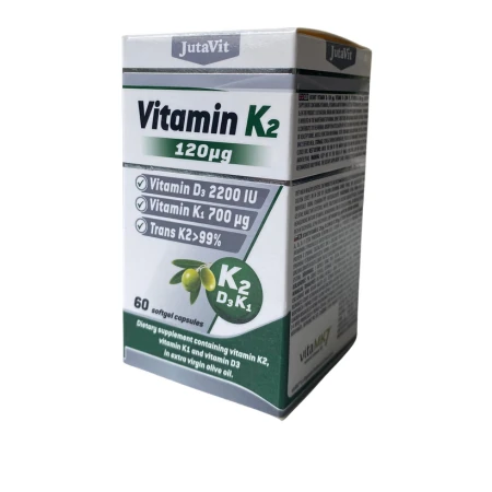 JUTAVIT Vitamín K2 prírodný 120 µg 60 tabliet