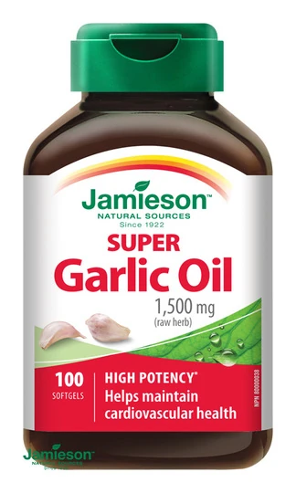 JAMIESON Super cesnakový olej 1500 mg 100 kapsúl