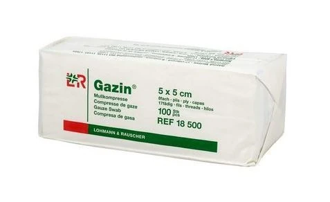GAZIN Kompresy gázové nesterilné 5 x 5 cm 100 kusov