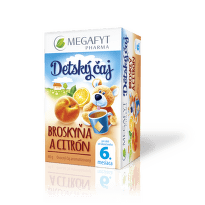 MEGAFYT Detský čaj BIO broskyňa a citrón 20 x 2 g
