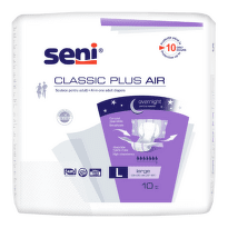 SENI Classic plus air large L plienkové nohavičky obvod pása 100-150 cm 10 ks