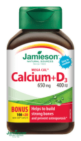 JAMIESON Mega cal vápnik + vitamín D3 100 + 20 tabliet ZADARMO