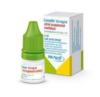 LIVOSTIN  0,5 mg/ ml očné kvapky 4 ml
