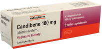 CANDIBENE 100 mg 6 vaginálnych tabliet