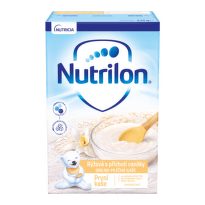 NUTRILON Obilno-mliečna prvá kaša ryžová s príchuťou vanilky 225 g