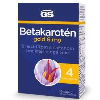 GS Betakarotén gold 6 mg s nechtíkom a šafranom 30 kapsúl