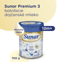 SUNAR Premium 3 mliečna výživa 700 g