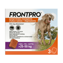 FRONTPRO 136 mg pre psy 25 - 50 kg 3 ks