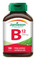 JAMIESON Vitamín B12 metylkobalamín 250 µg 100 tabliet