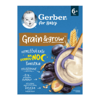 GERBER For baby nemliečna kaša pšenično-ovsená slivka 6m+ 200 g