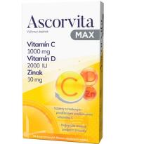 ASCORVITA Max vitamín C, D a zinok 30 tabliet