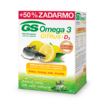 GS Omega 3 citrus + D3 60 + 30 kapsúl ZADARMO