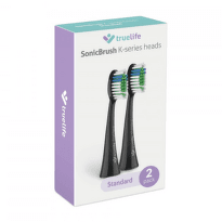 TRUELIFE Sonicbrush K-series heads standard black náhradné hlavice pre sonickú zubnú kefku 2 ks