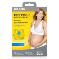 MEDELA Nočná dojčiaca podprsenka keep cool veľkosť M biela 1 ks