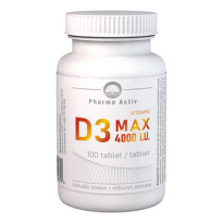 PHARMA ACTIV Vitamin D3 max 4000 I.U. 100 tabliet