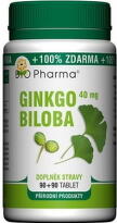 BIO Pharma ginkgo biloba 40 mg 90 + 90 tabliet ZADARMO
