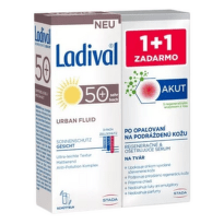 LADIVAL Urban fluid SPF50+ + akut face serum set