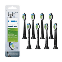 PHILIPS Sonicare W2 optimal white standard náhradné hlavice HX6068/13 čierne 8 ks