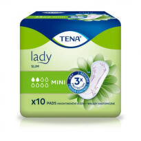 TENA Lady slim mini inkontinenčné vložky 10 kusov