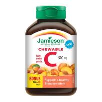 JAMIESON Vitamín C 500 mg broskyňa 100 + 20 tabliet ZADARMO