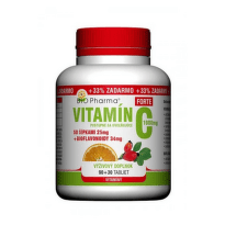 BIO PHARMA Vitamín C so šípkami 500 mg 90 + 30 tabliet