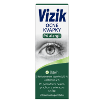 VIZIK Očné kvapky pri alergii ektoín a hyaluronát 10 ml