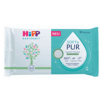 HIPP Babysanft soft & pur čistiace vlhčené obrúsky 10 ks
